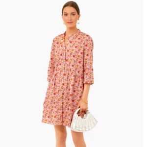Tuckernuck Blushing Bouquet Royal Shirt Dress